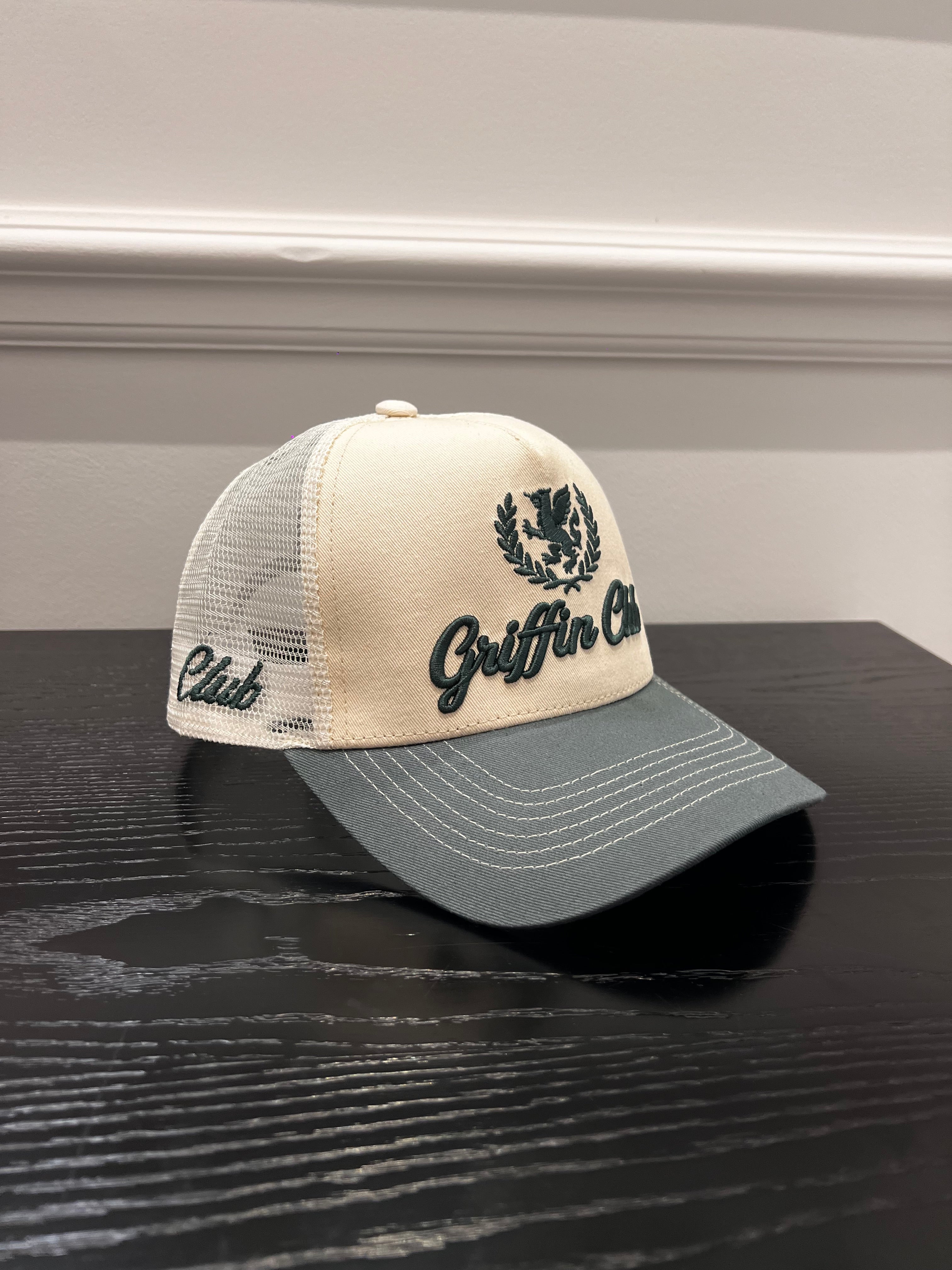 Beige/Green - Griffin Club Hat