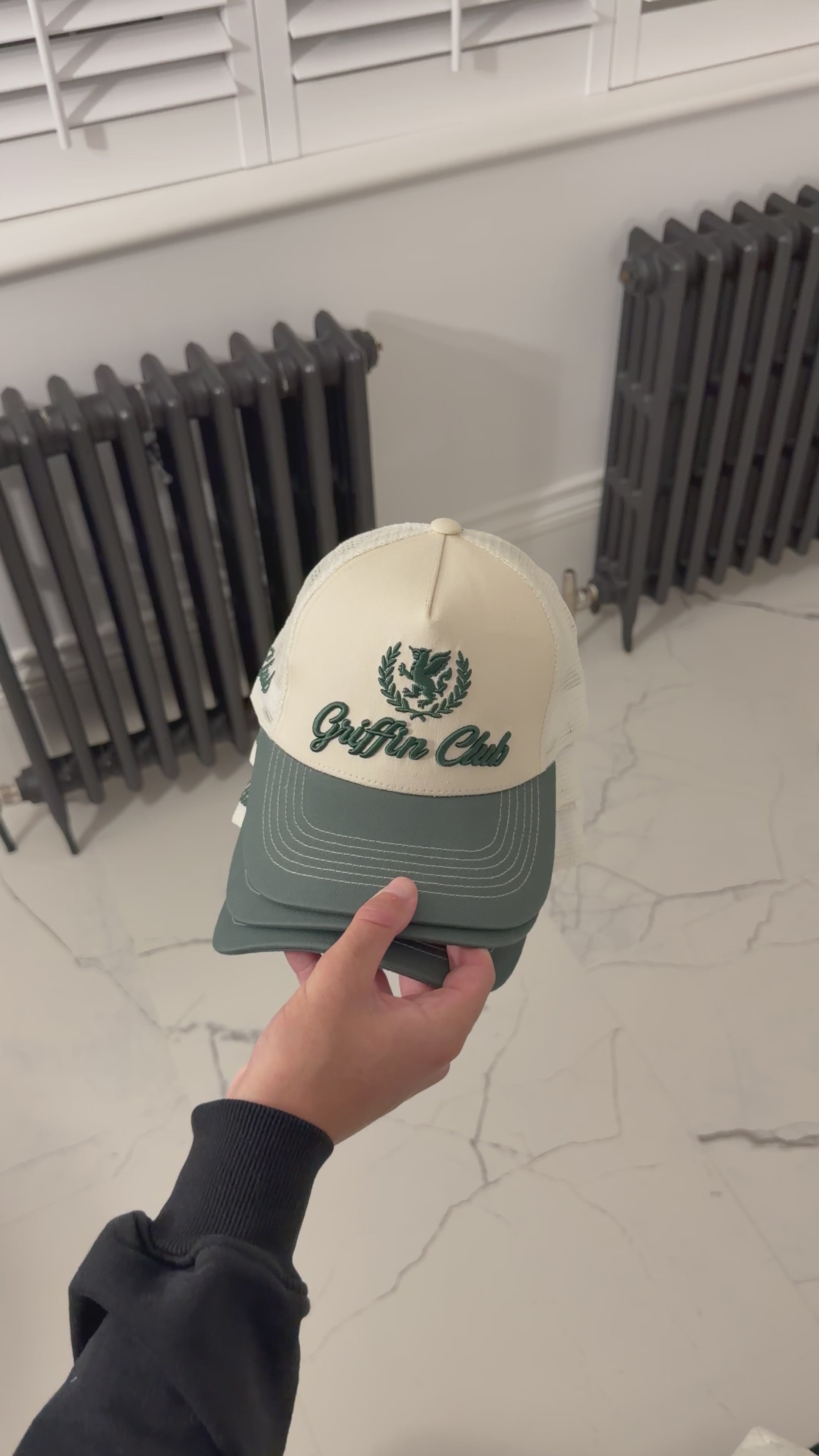 Beige/Green - Griffin Club Hat