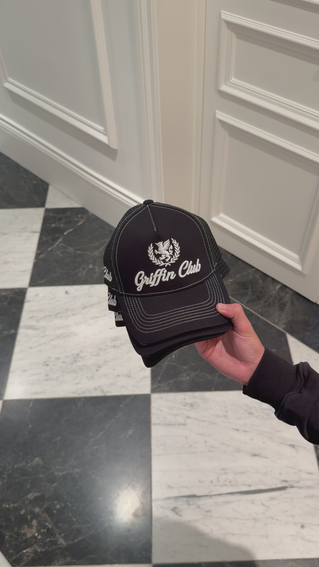 Black/ White stitching - Griffin Club Hat